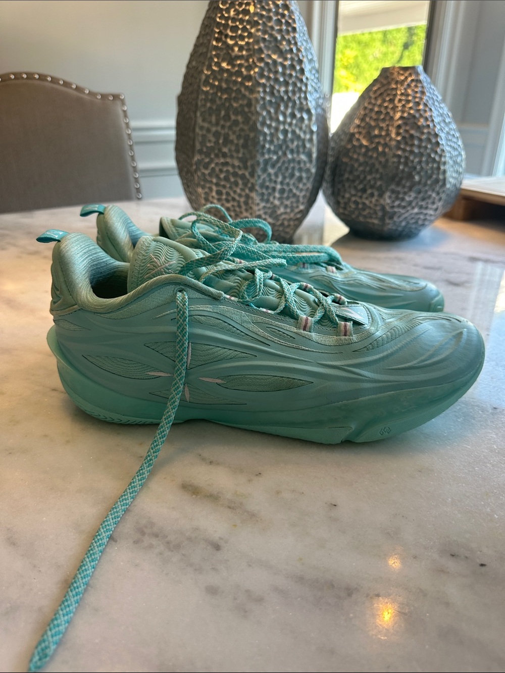 Men's Athletic Sneakers in Teal - Lightweight Performance